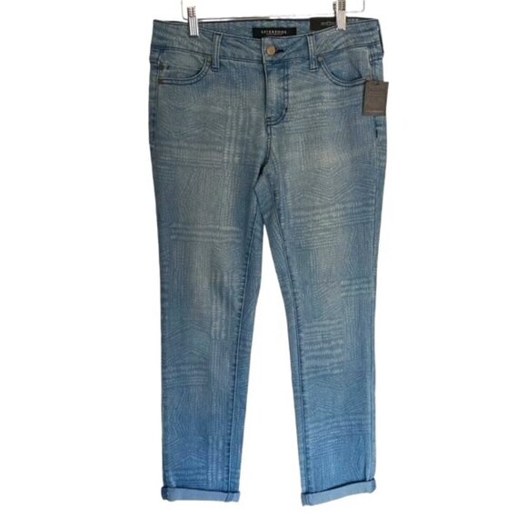 NWT Liverpool Printed Rolled Cuff Jeans 4 - Picture 1 of 4